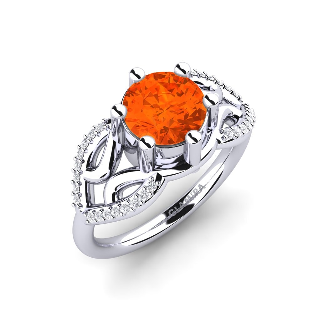Fire-Opal Engagement Ring Sandrine