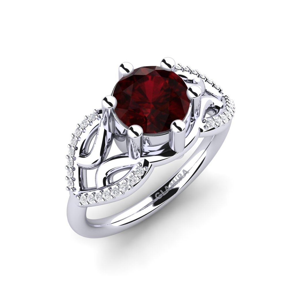 Garnet Engagement Ring Sandrine