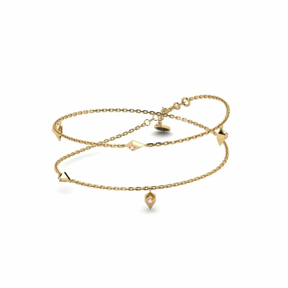 Zafiro Rosado Collar de Mujer Sanggan