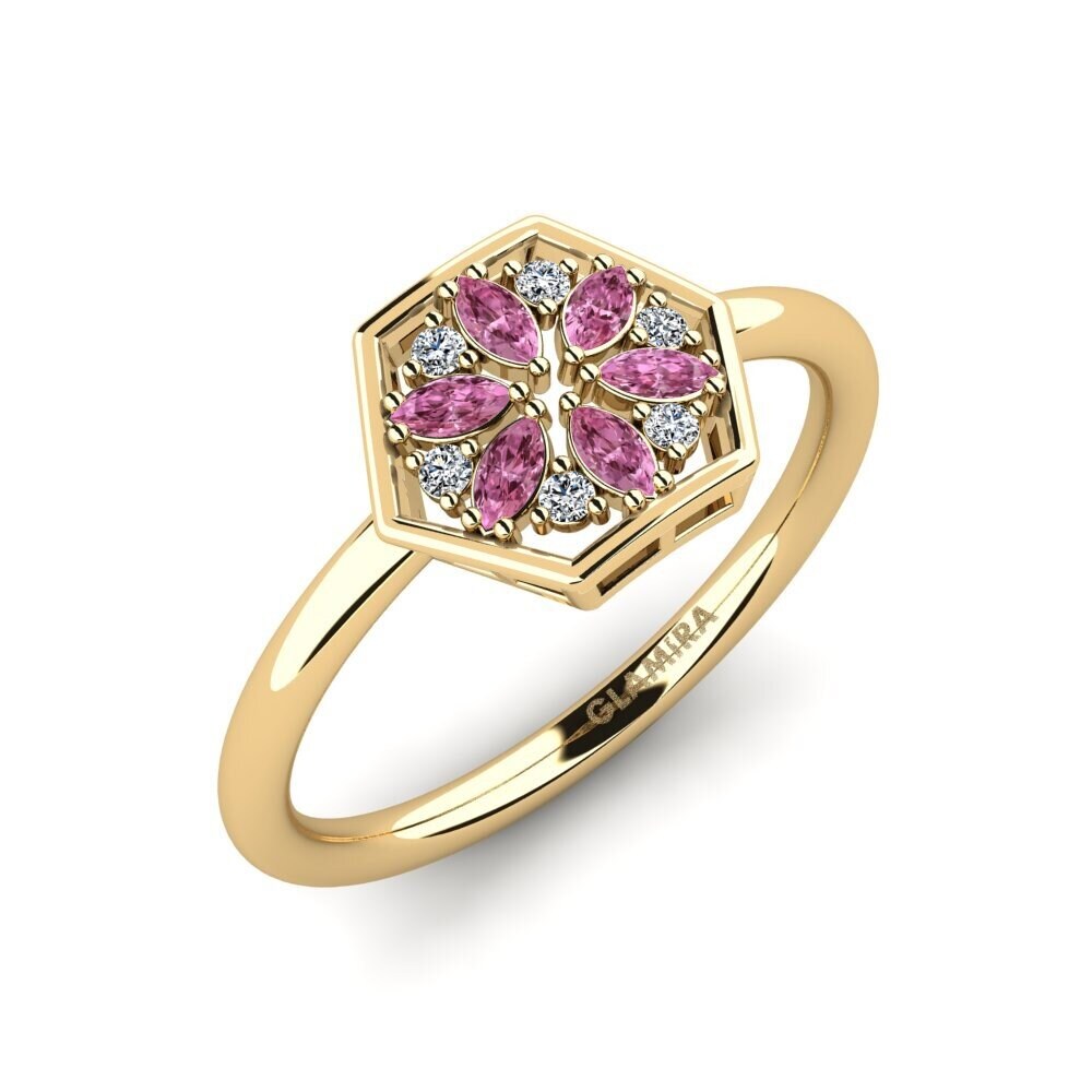 Rhodolite Garnet Ring Sanicorit