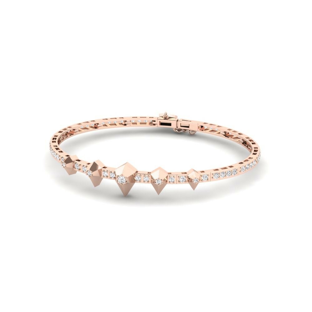 9k Oro Rosa Pulsera de Mujer Sankarani
