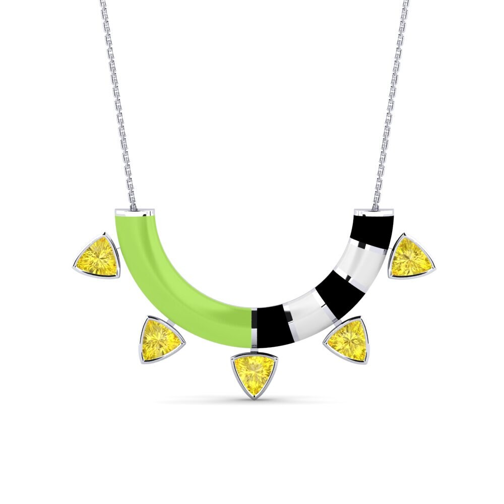 Yellow Sapphire Women's Necklace Sany
