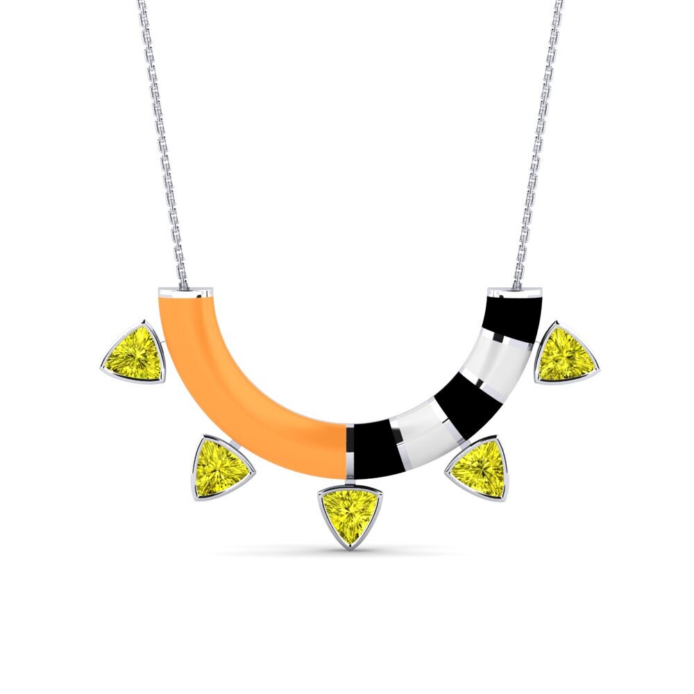 Yellow Diamond Women's Necklace Sany