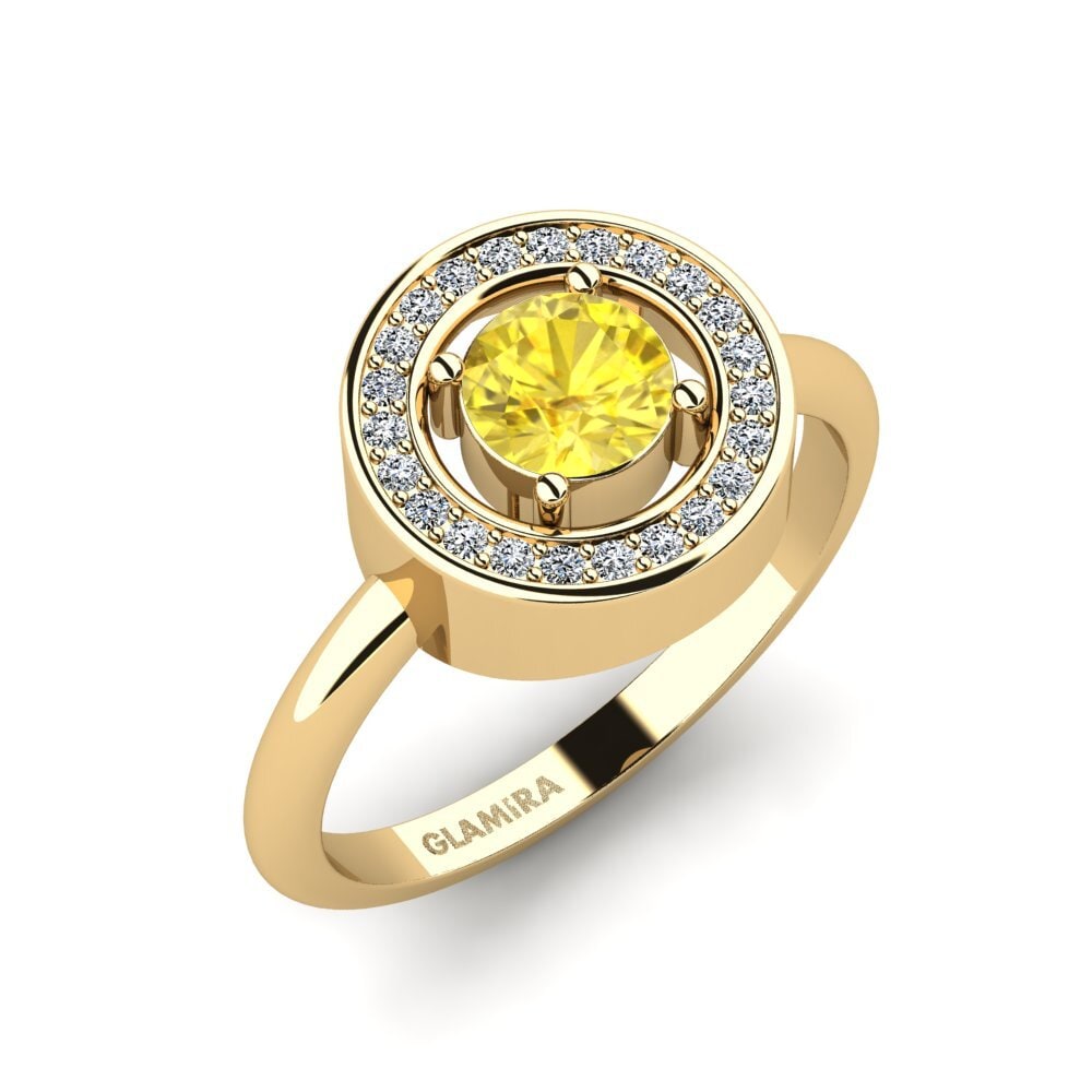 Yellow Sapphire Engagement Ring Sarele