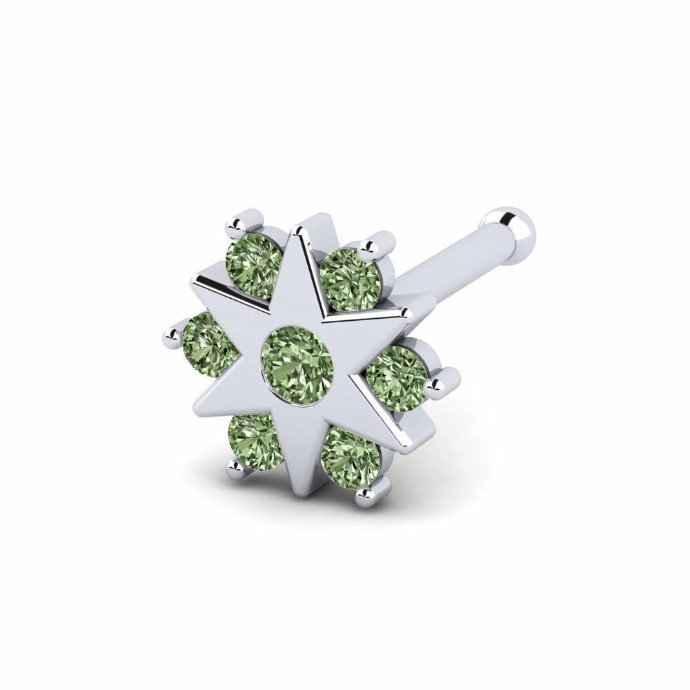 Groene Diamant Neus Pin Saren