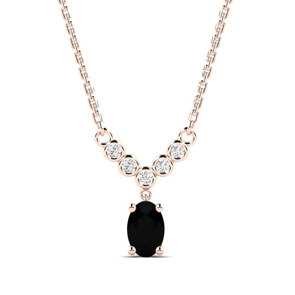 Ónix Negro Collar de Mujer Sargary