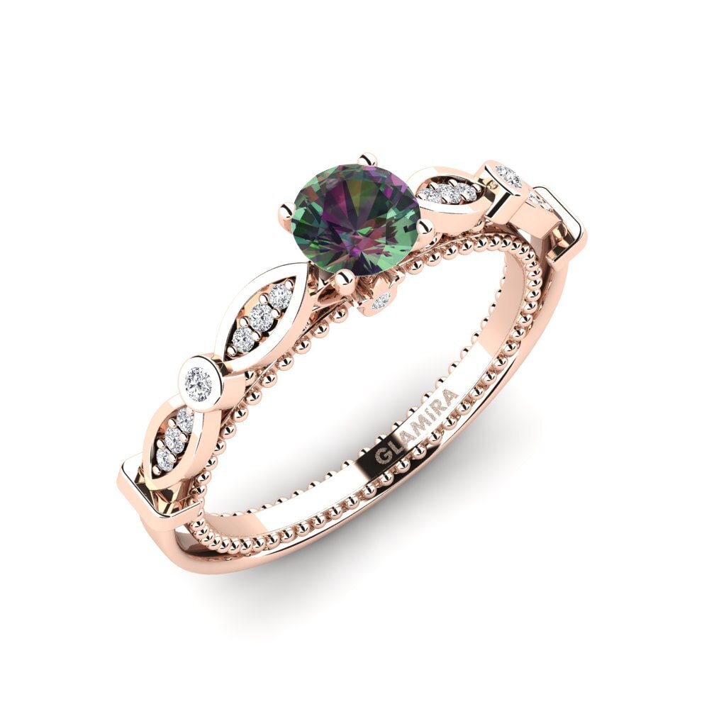 Mystic Topaz Engagement Ring Sariel