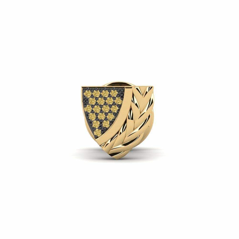 Yellow Diamond Tie Clip Sartrouville