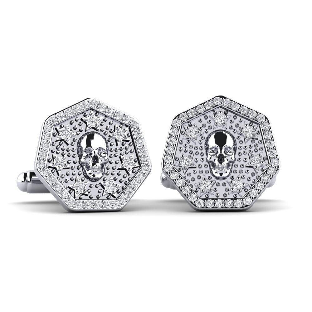 Boutons De Manchette Artisanaux Avec Monnaie Portugaise En Argent De 1691 - Occasion