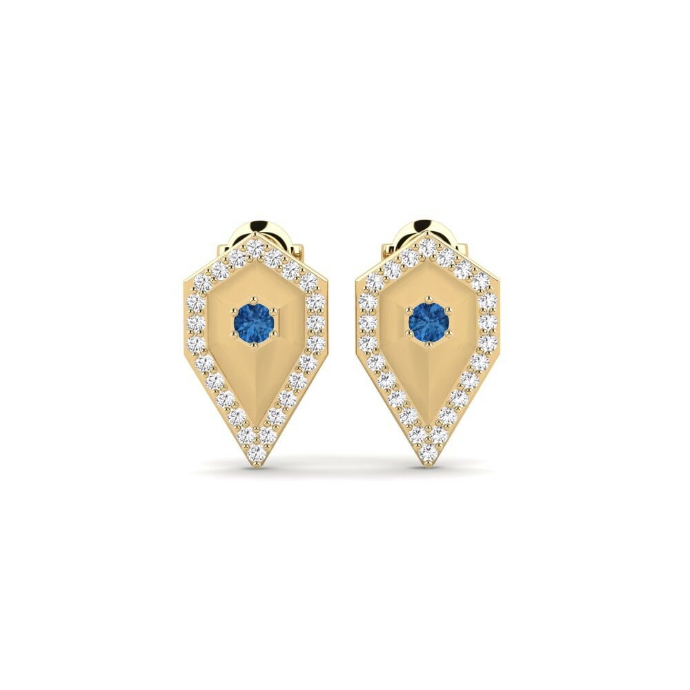 Dark Blue Zirconia Women's Earring Satbara