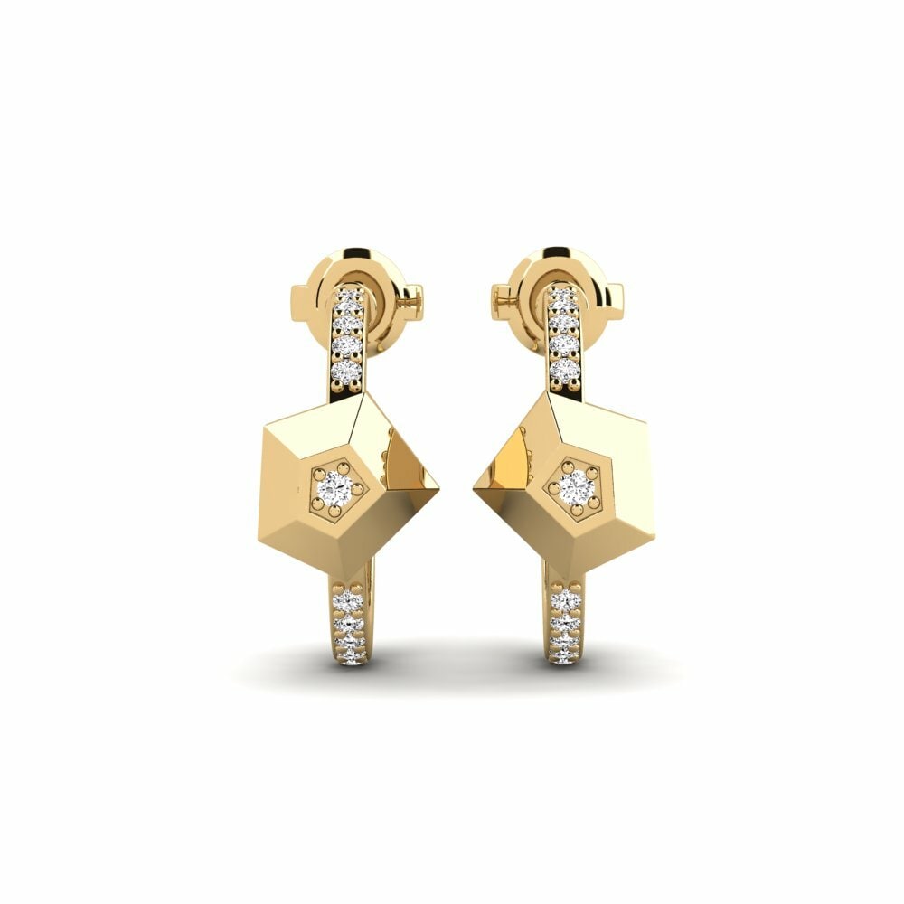 Moissanite Women's Earring Saturn