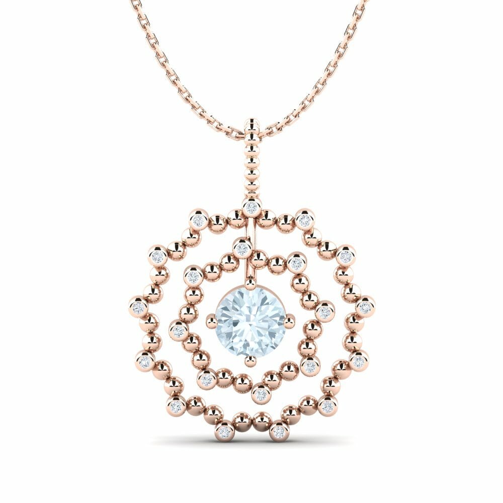 14ct Rose Gold Women's Pendant Saturnina
