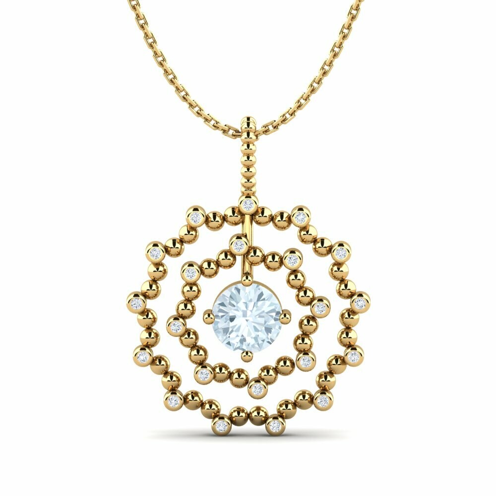 18ct Yellow Gold Women's Pendant Saturnina