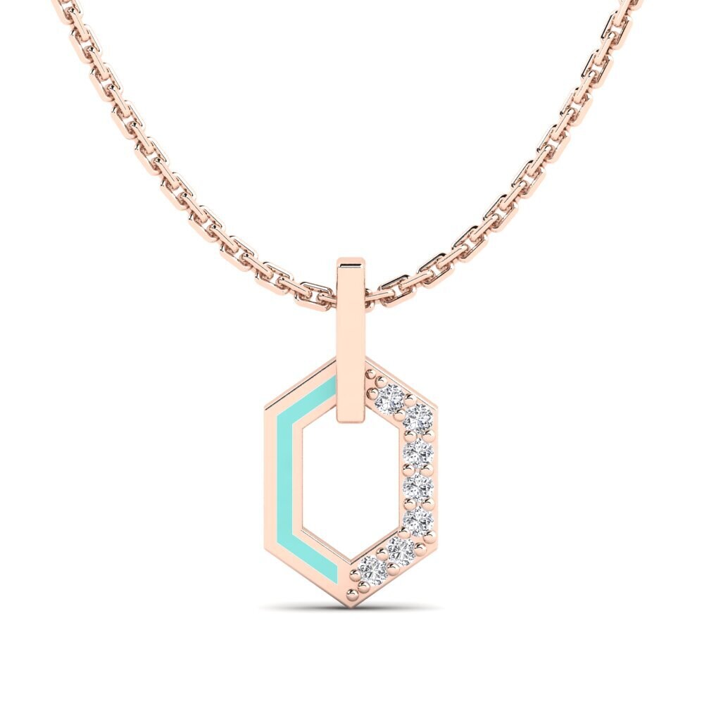14ct Rose Gold Women's Pendant Saule