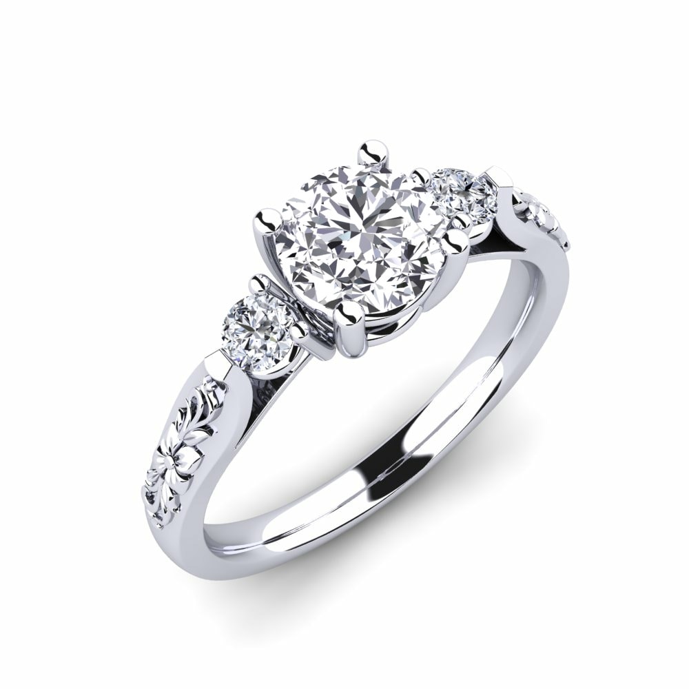 Side-Stone Engagement Ring Saundria