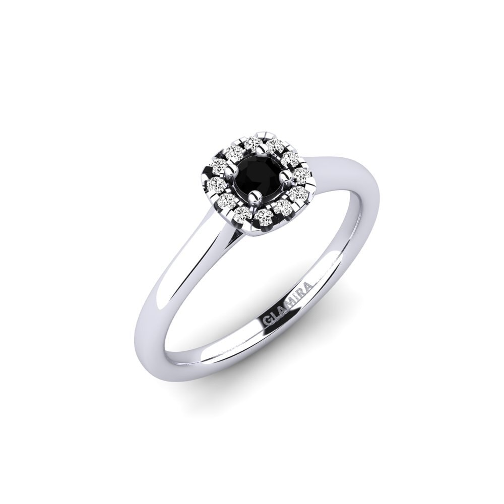 Black Onyx Engagement Ring Savanna 0.1 crt