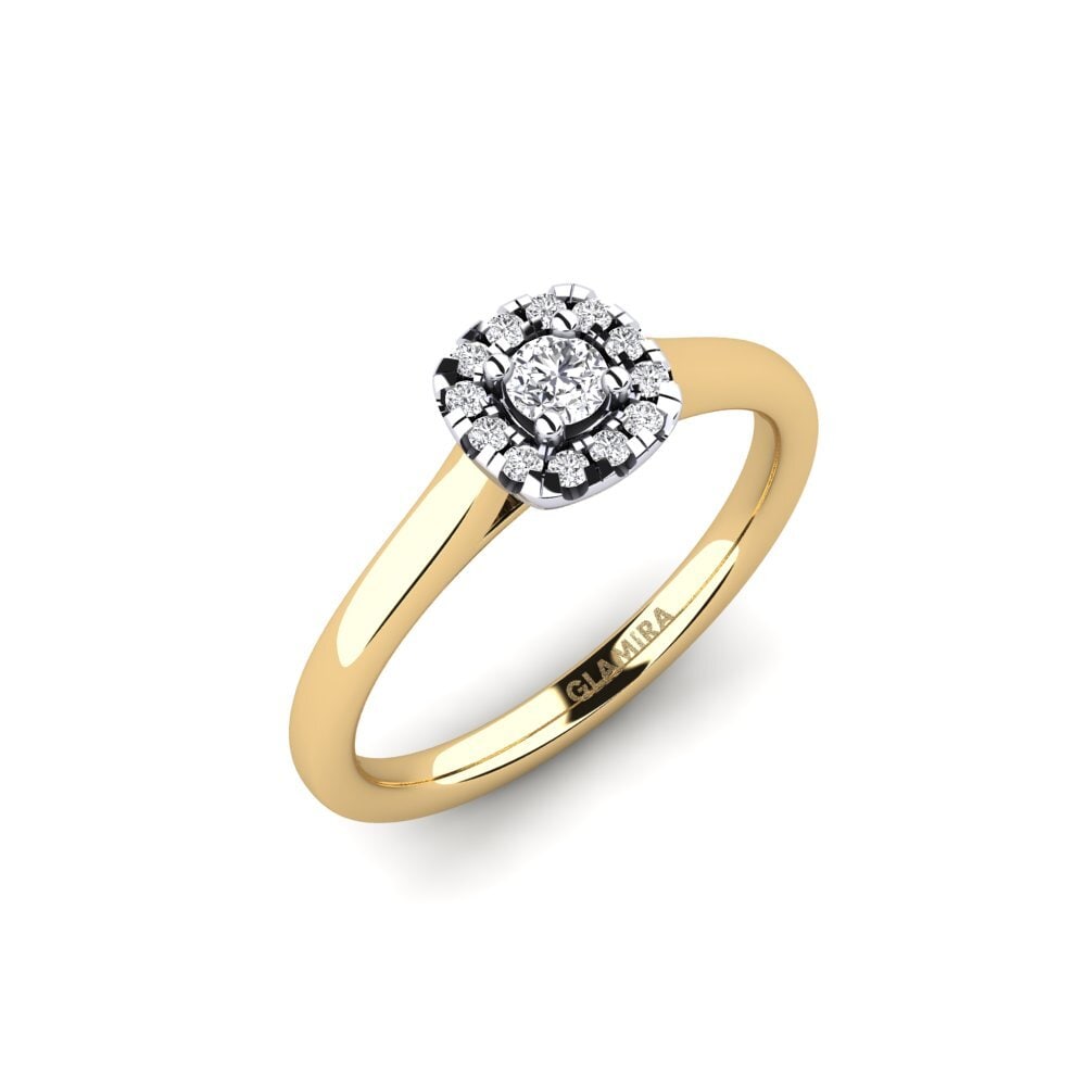 585 Gelb & Weißgold Verlobungsringe Savanna 0.1 crt
