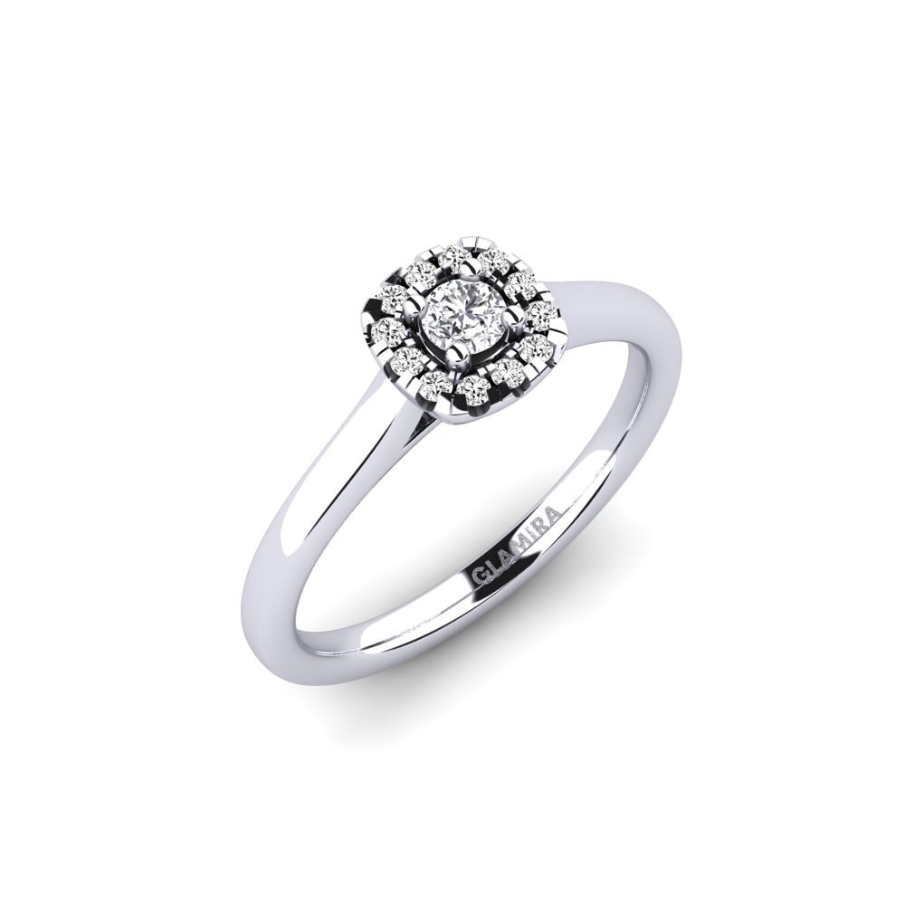 Round Moissanite Engagement Ring Savanna 0.1 crt