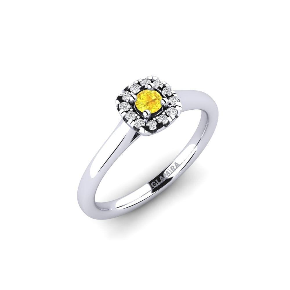 Đá Sapphire Vàng Nhẫn đính hôn Savanna 0.1 crt