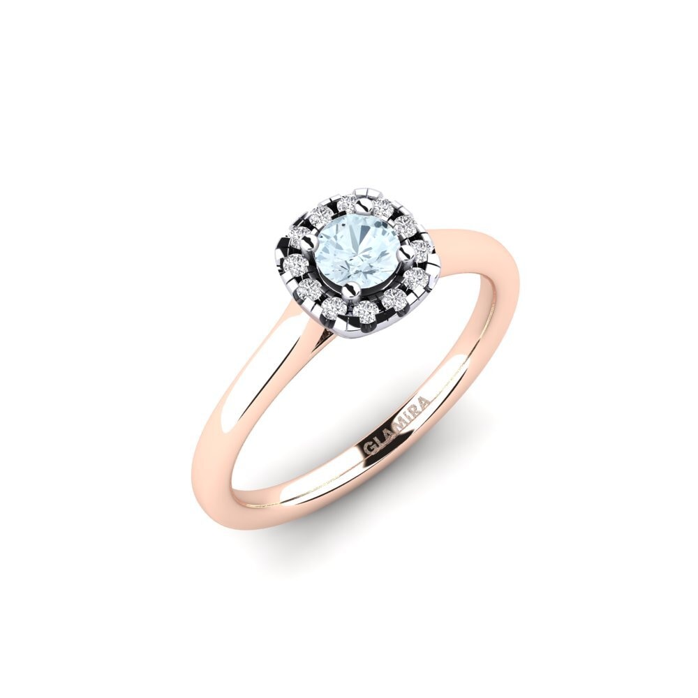 14ct Rose / White Gold Engagement Ring Savanna 0.25 crt