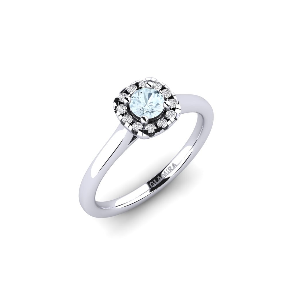 Aquamarine Engagement Ring Savanna 0.25 crt