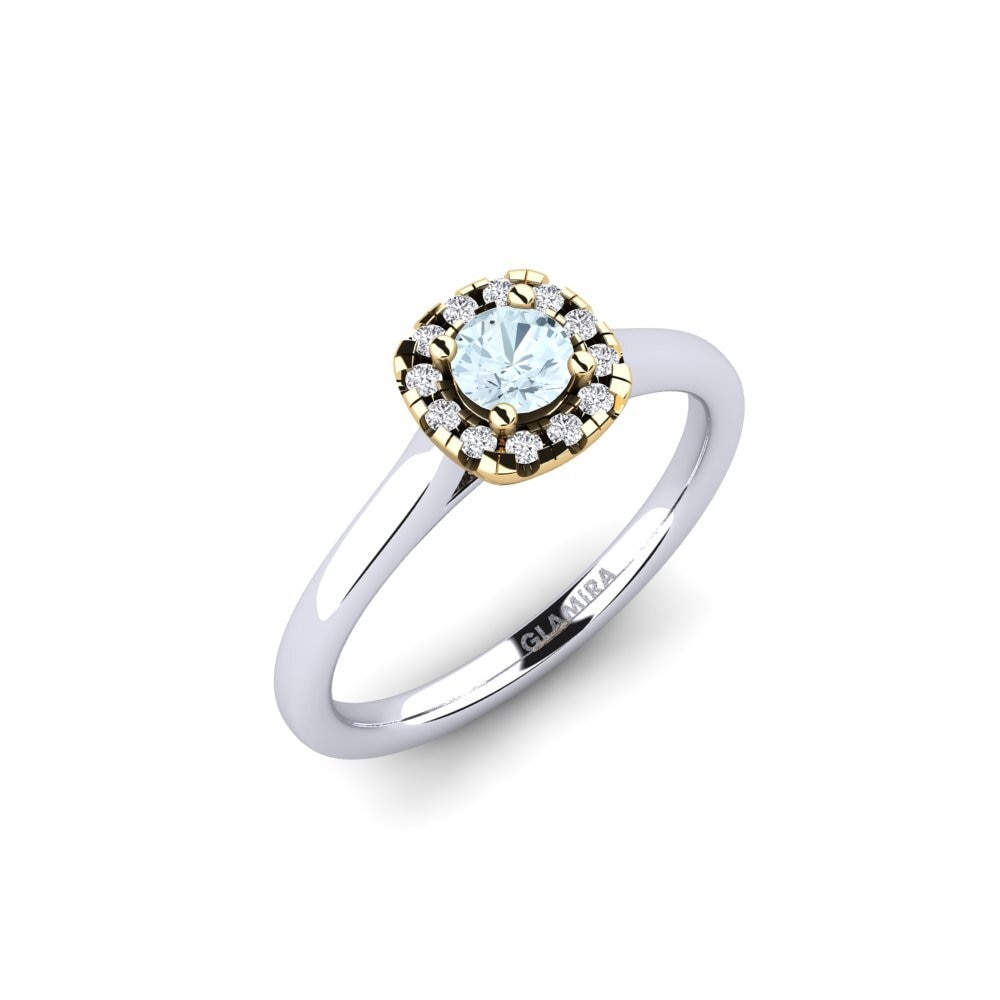 14ct White / Yellow Gold Engagement Ring Savanna 0.25 crt
