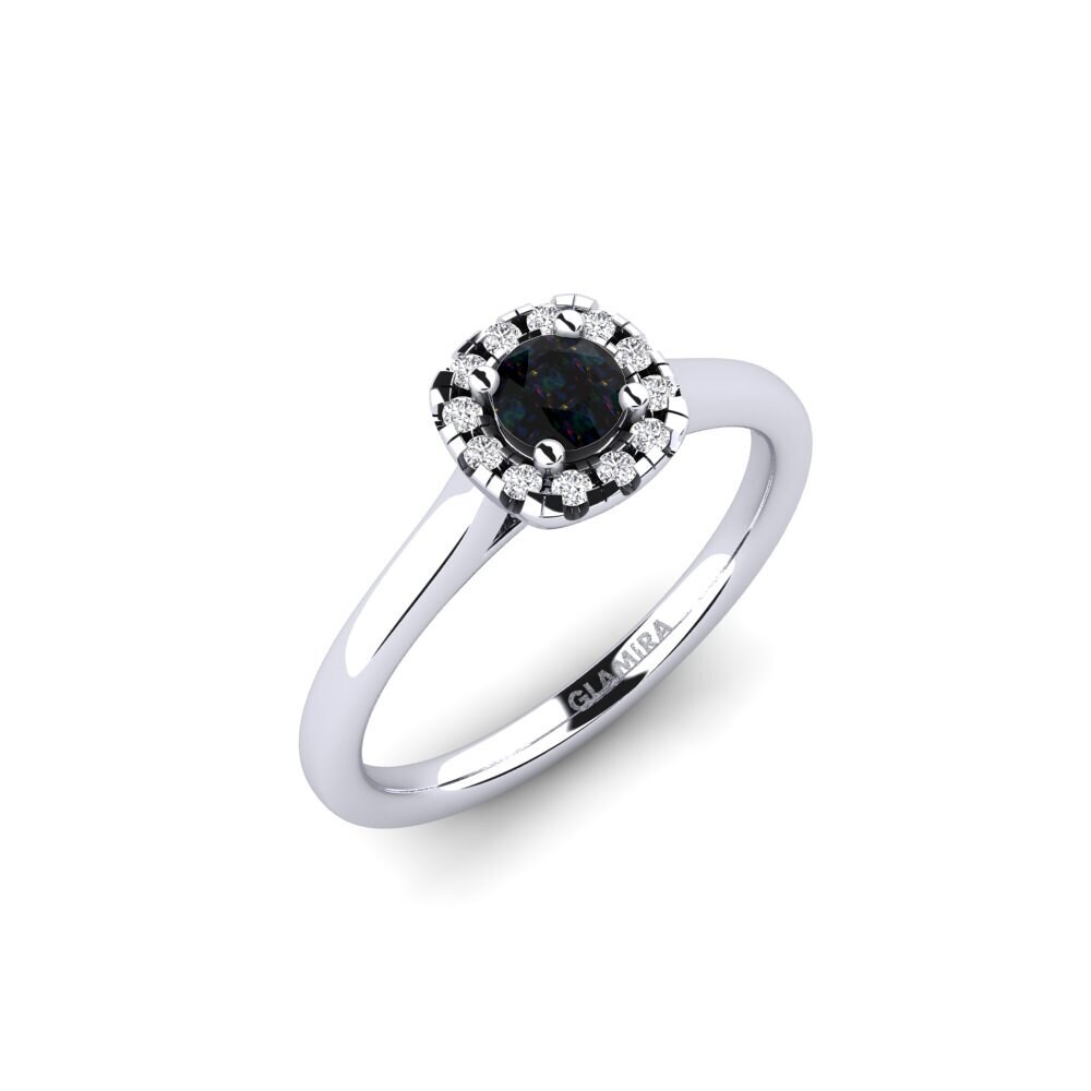 Black Opal Engagement Ring Savanna 0.25 crt