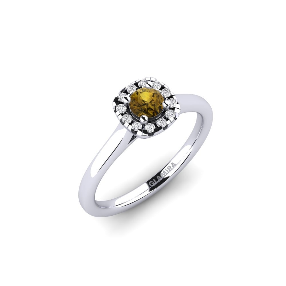 Brown Zircon Engagement Ring Savanna 0.25 crt