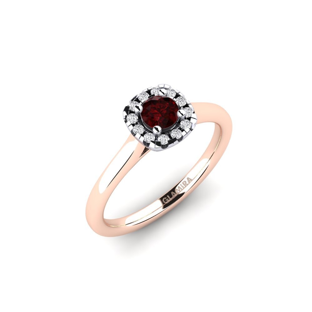 14ct Rose / White Gold Engagement Ring Savanna 0.25 crt