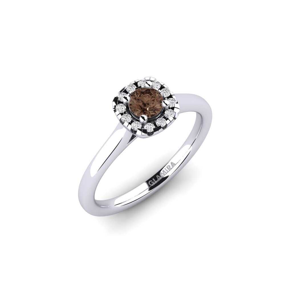 Smoky Quartz Engagement Ring Savanna 0.25 crt