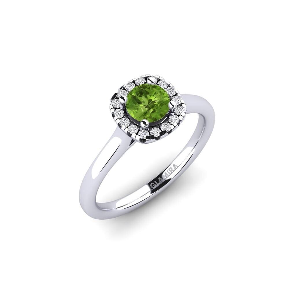 Peridot Engagement Ring Savanna 0.5 crt