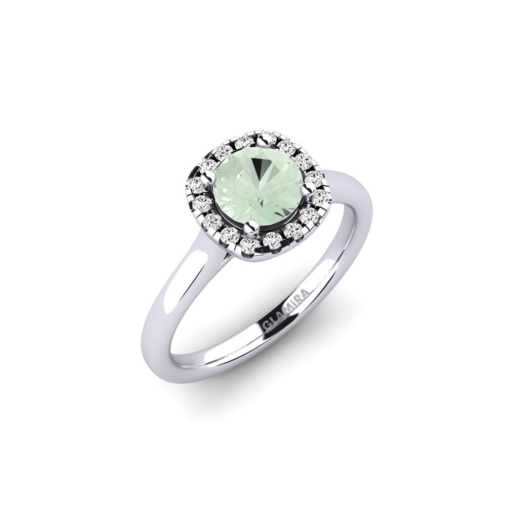Améthyste Verte Bague de fiançailles Savanna 0.8 crt