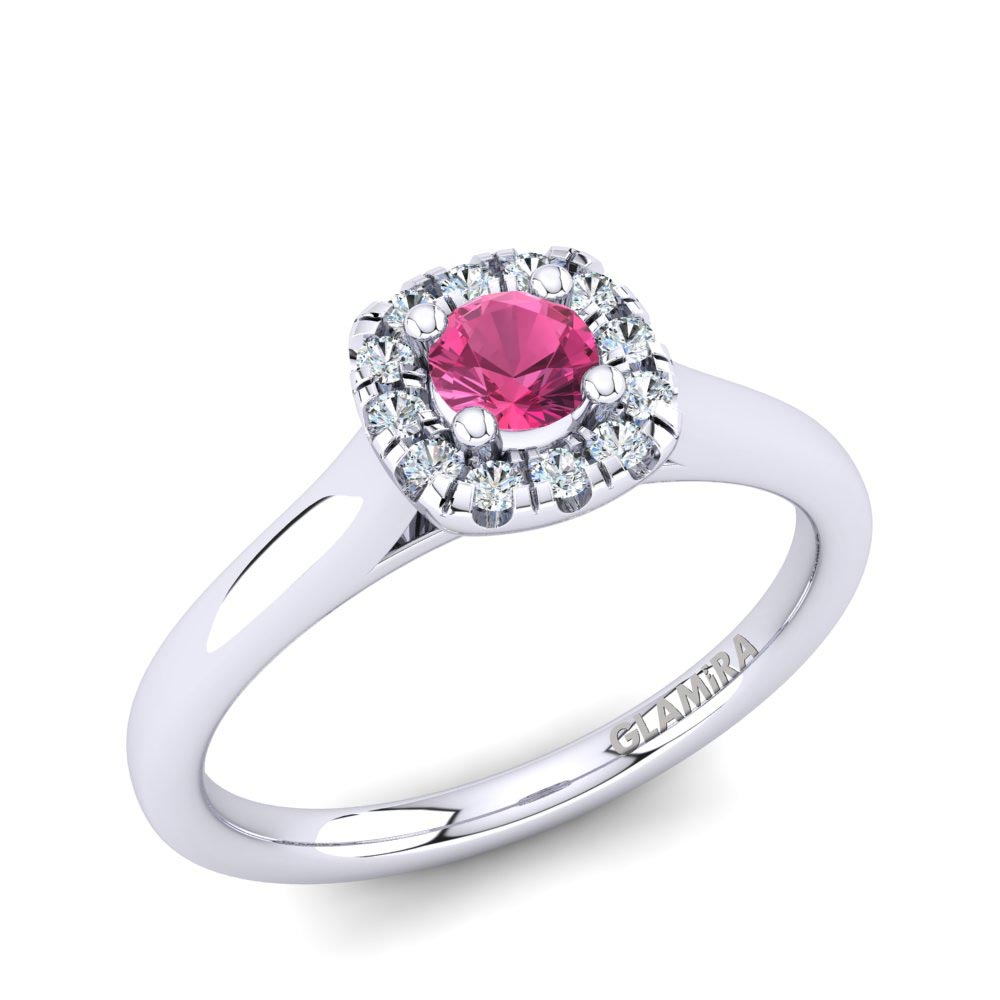 Pink Tourmaline Engagement Ring Savanna