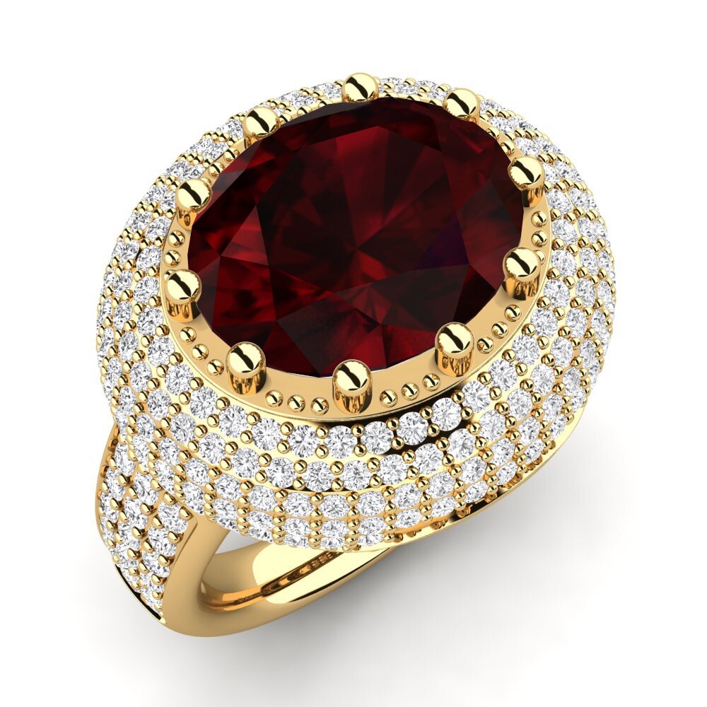 Garnet Engagement Ring Sayantika