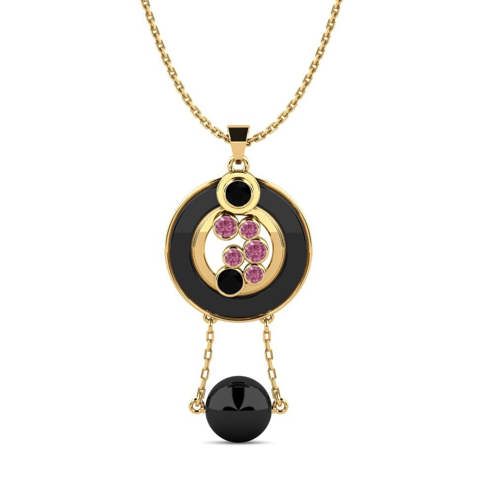 Diamante Negro Colgante de Mujer Sayre