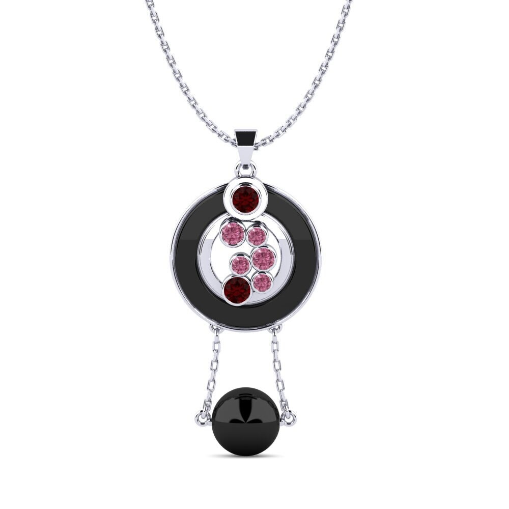 950 Platinum Garnet Women's Pendant Sayre