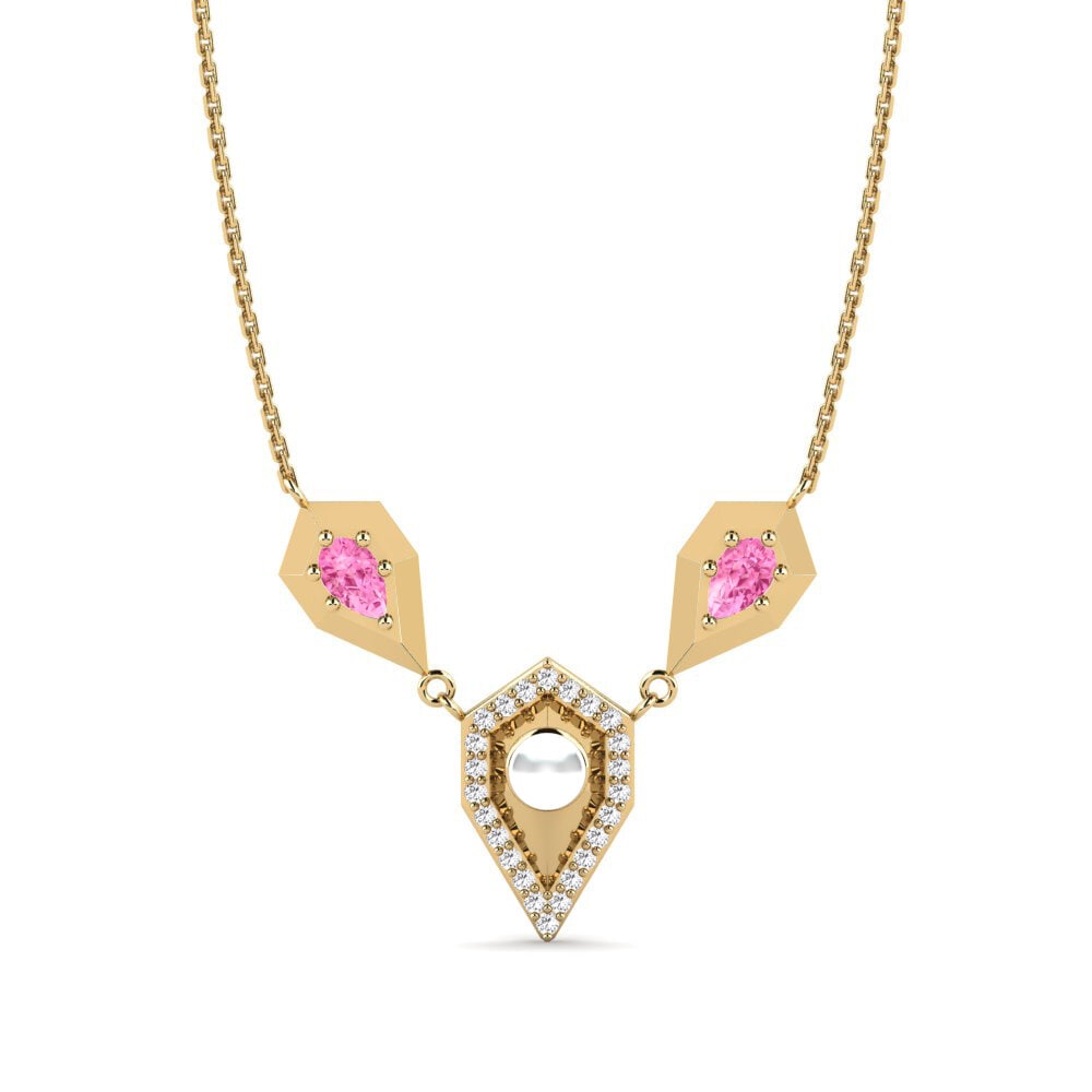 Zafiro Rosado Collar de Mujer Scarcies
