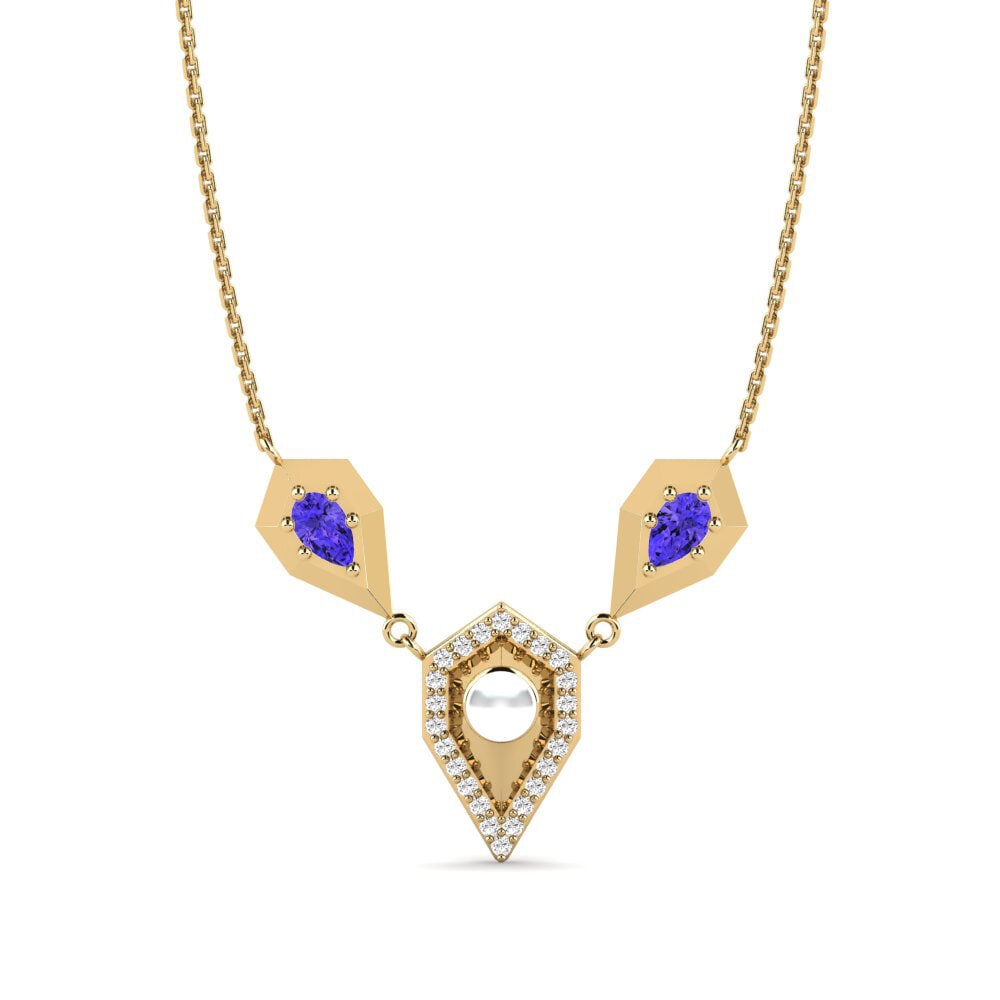 Tanzanit Kalung wanita Scarcies
