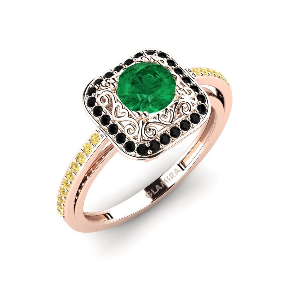 Smaragd (Gemaakt in het laboratorium) Verlovingsring Scepticism