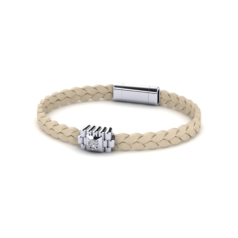 925 Silver Zirconia Men's Bracelet Sceptile