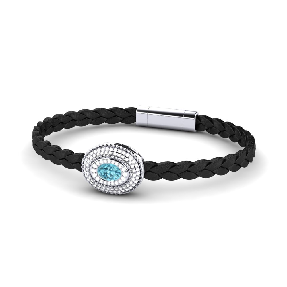 Blue Zircon Men's Bracelet Scolipede