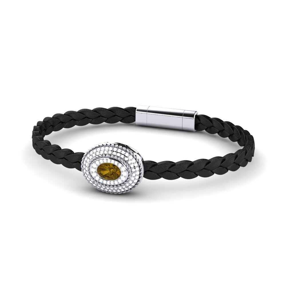 Brown Zircon Men's Bracelet Scolipede