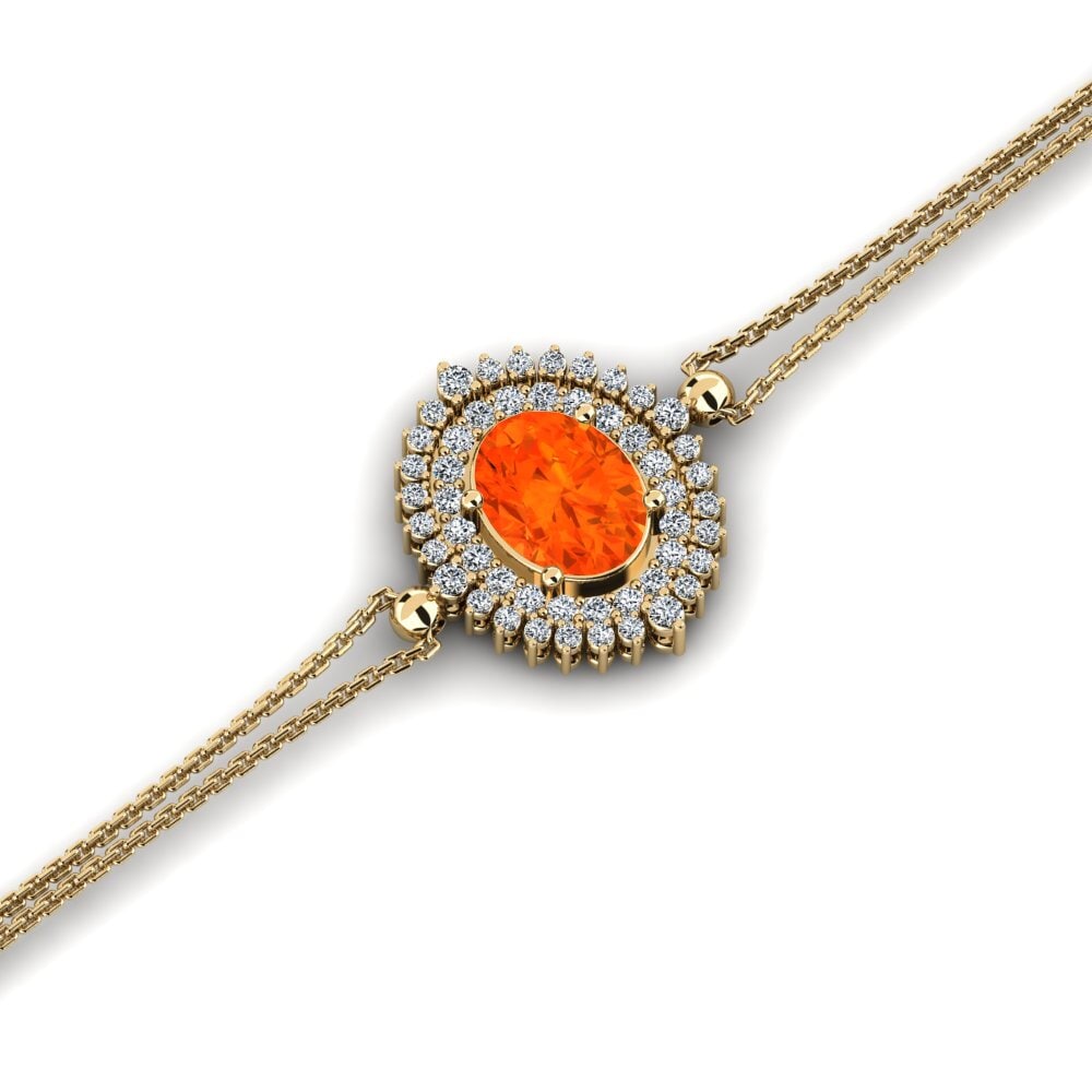 Fire Opal Women's Bracelet Scolle