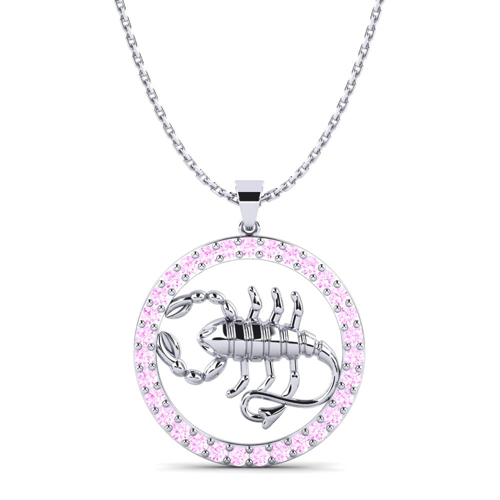 Horoscope Pink Sapphire Necklaces