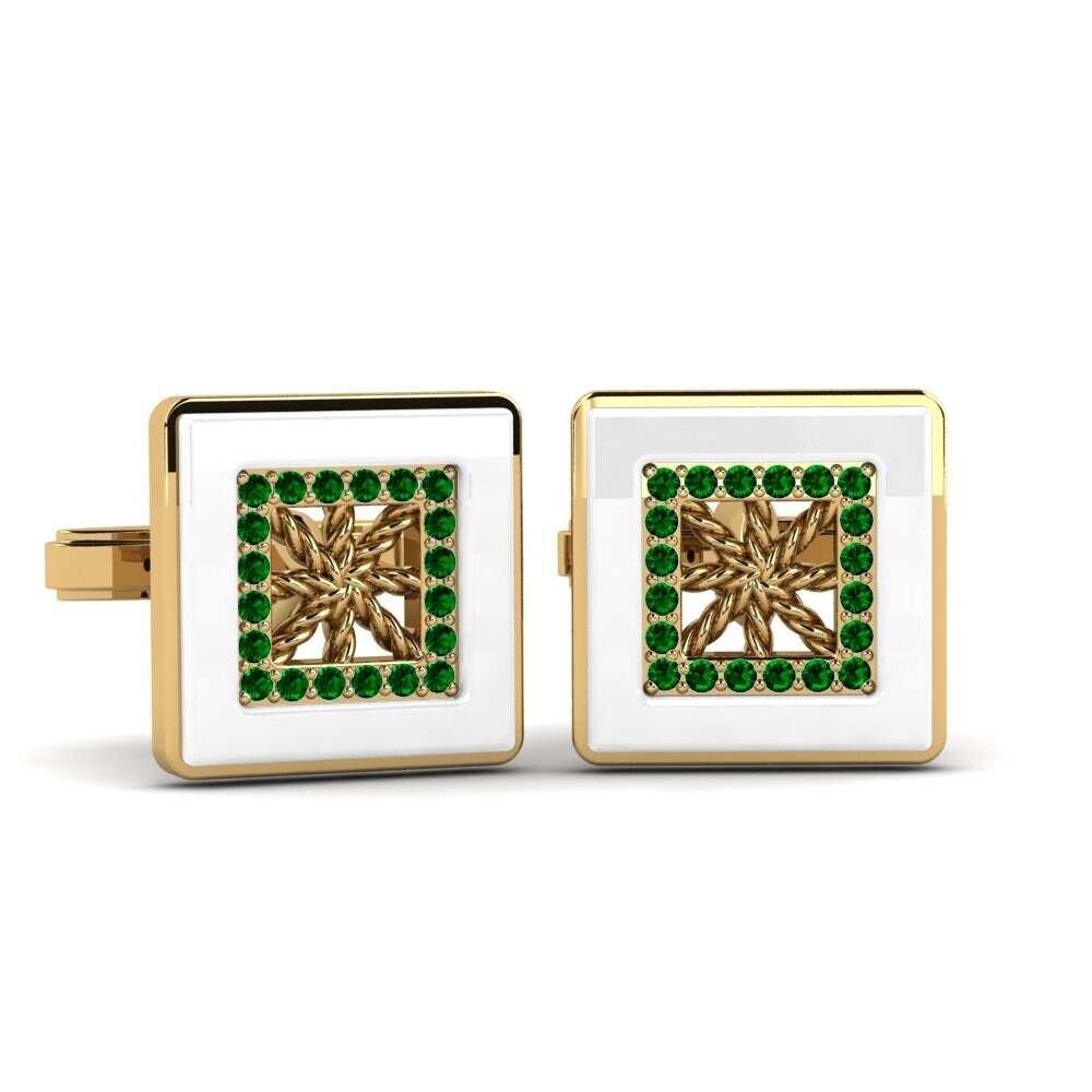 Green Zirconia Cufflink Scotto