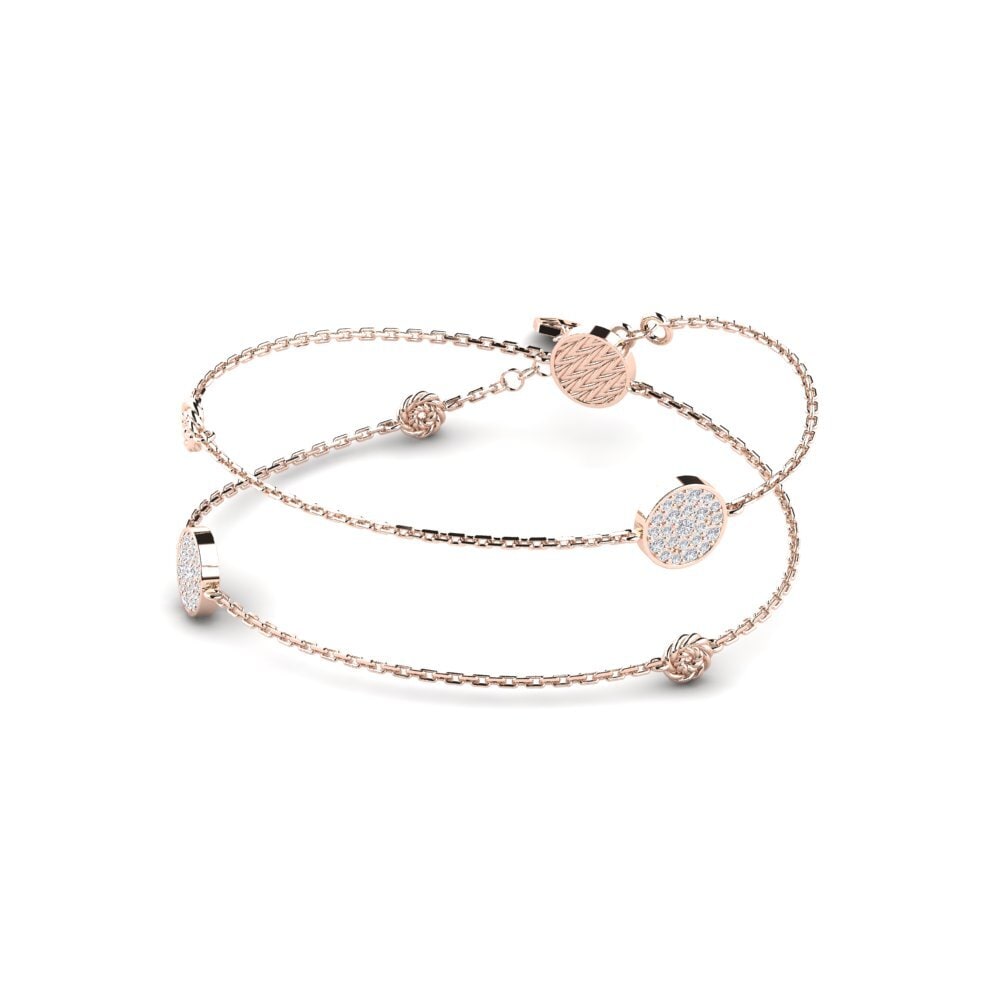 9ct Rose Gold Diamond Women's Necklace Scuttle