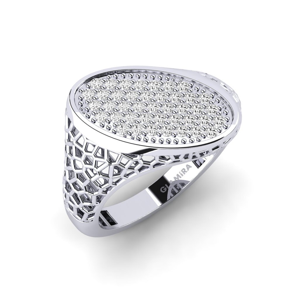 Moissanita Anillo de dedo meñique para hombre Scyldiasa