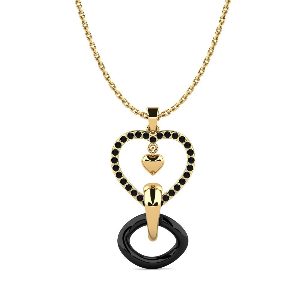 Diamante Negro Colgante de Mujer Seadras