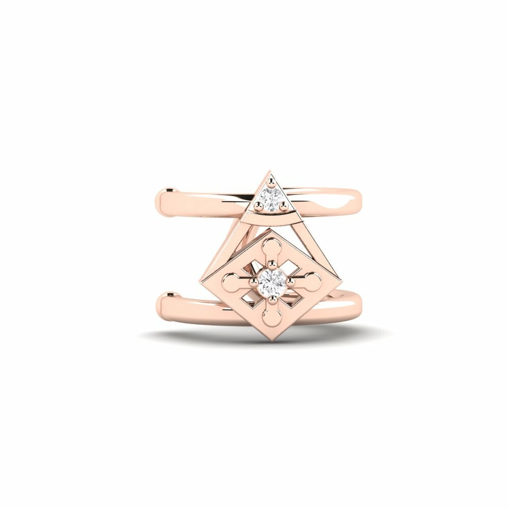 14K Rood Goud Dames Oorbellen Sebastor