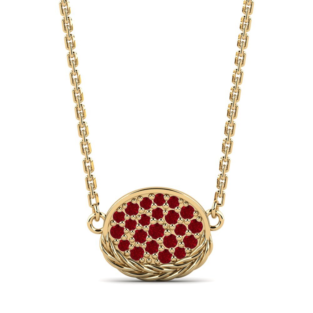 Red Zirconia Women's Necklace Secrecy